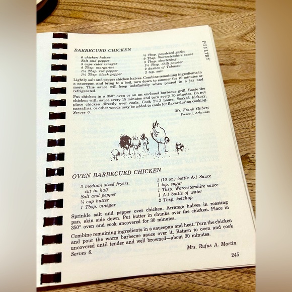1977 Southern Accent Cookbook from The Junior League of Pine Bluff, Arkansas - Picture 4 of 6